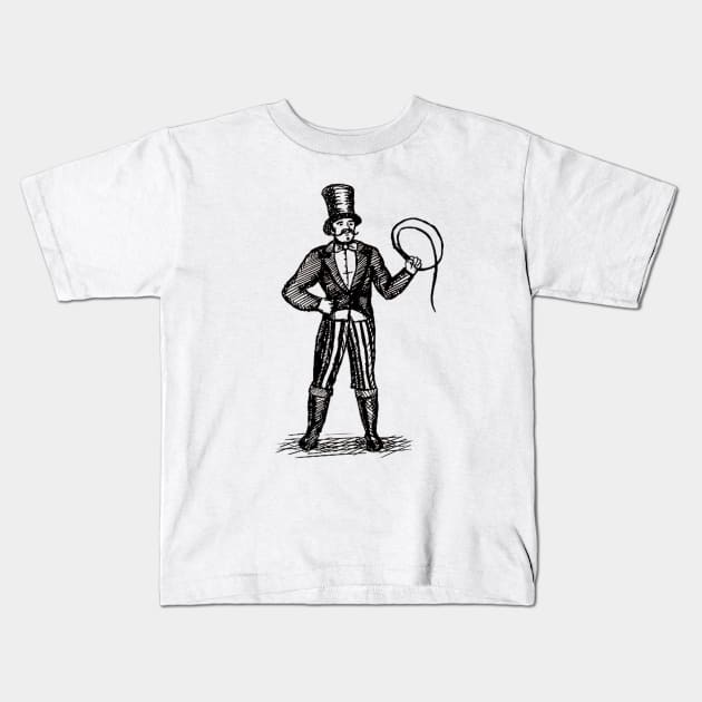 circus master Kids T-Shirt by LeatherVEX